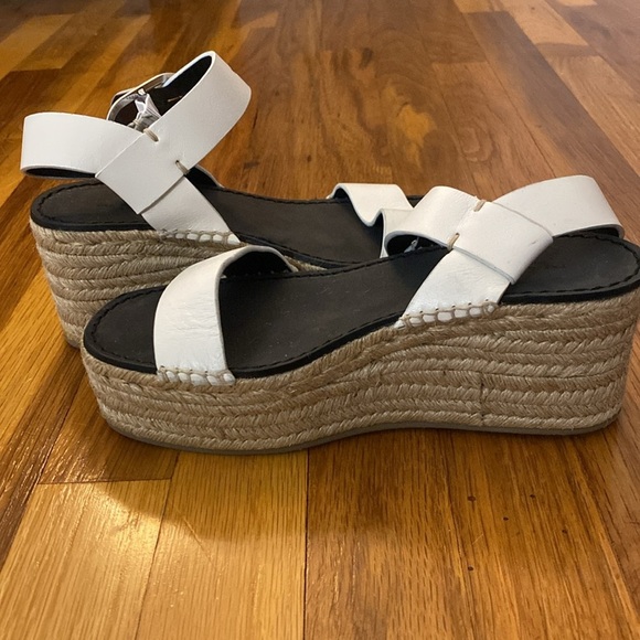 Rag & Bone Women’s White Platform Sandals Size 37/7 - Picture 7 of 9